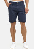 Snapry Men’s Navy Blue Cotton Chino Shorts – Slim Fit Casual Summer Shorts