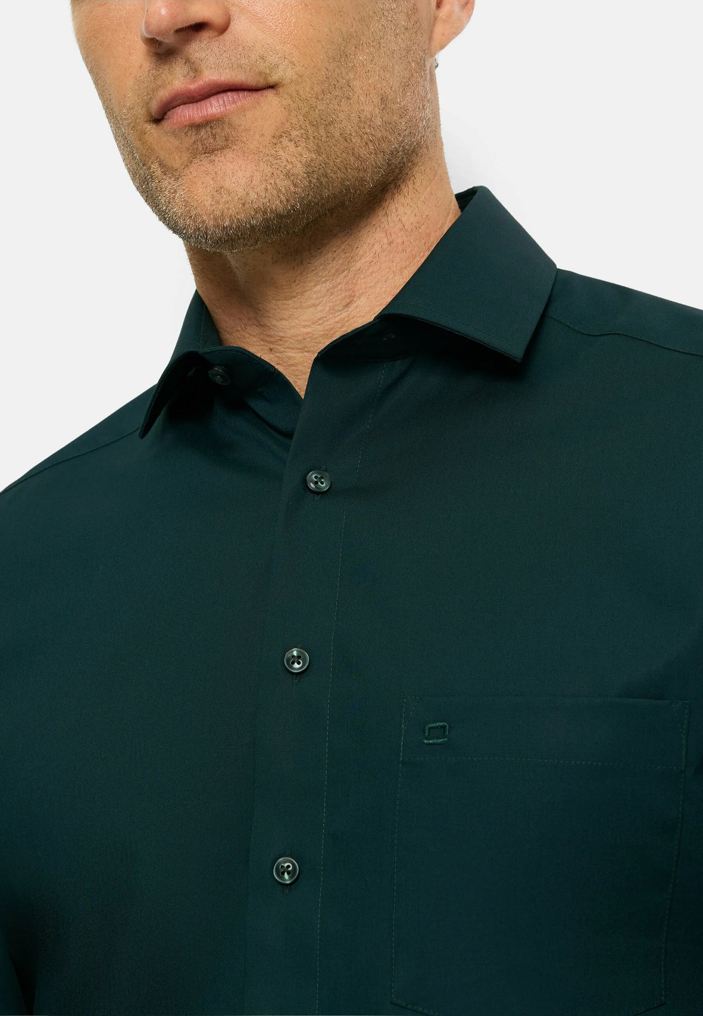 Snapry Men’s Premium Dress Shirt — Deep Green