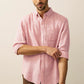 Snapry Men’s Textured Casual Shirt – Soft Pink