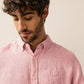 Snapry Men’s Textured Casual Shirt – Soft Pink