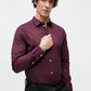 Snapry Men’s Solid Formal Shirt – Wine Maroon