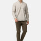 Snapry Men’s Textured Casual Shirt – Light Beige