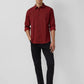 Snapry Men’s Solid Maroon Casual Shirt – Classic Full Sleeve