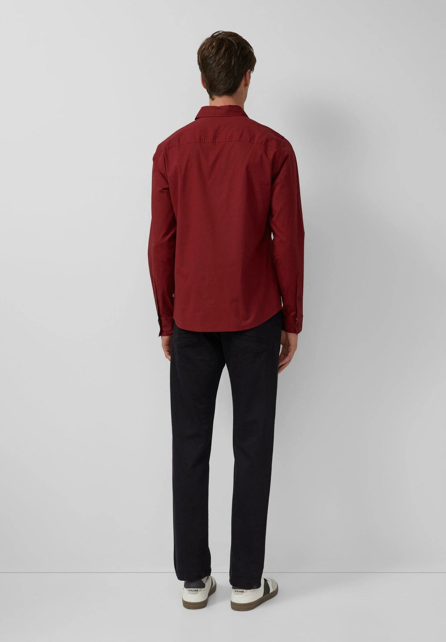 Snapry Men’s Solid Maroon Casual Shirt – Classic Full Sleeve