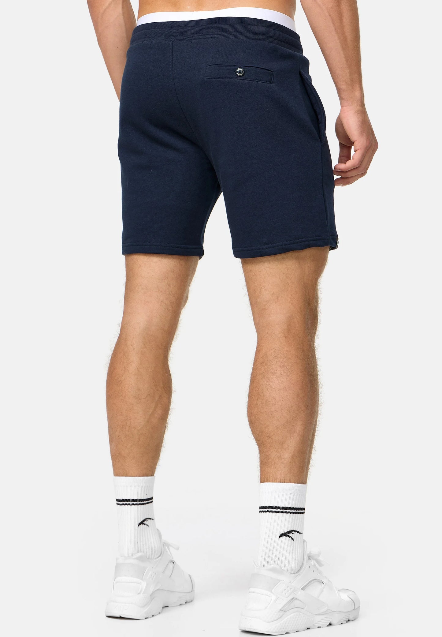 Snapry Men’s Navy Blue Cotton Shorts – Slim Fit Casual & Sports Shorts