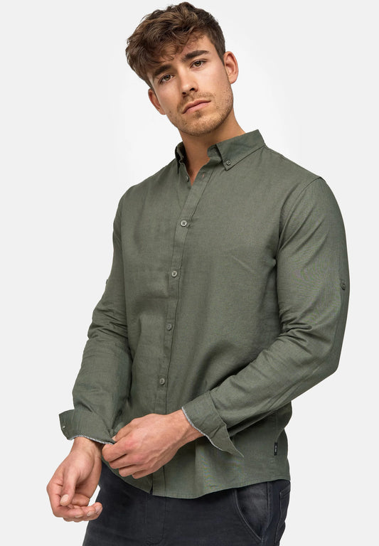 Snapry Men’s Premium Linen-Blend Shirt
