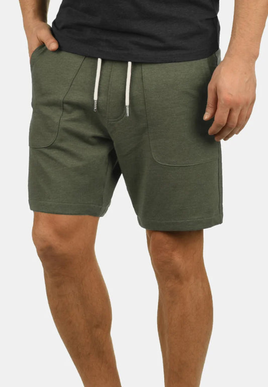 Men’s Olive Green Cotton Shorts – Slim Fit Casual & Lounge Shorts
