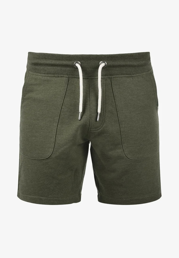 Men’s Olive Green Cotton Shorts – Slim Fit Casual & Lounge Shorts
