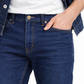 Men’s Deep Navy Classic Straight Jeans — Mid-Rise Stretch Denim