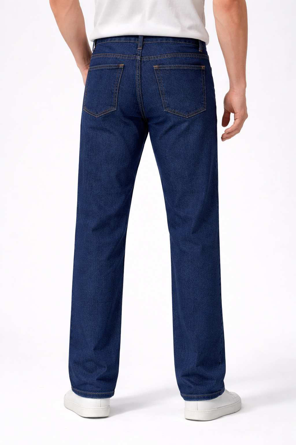 Classic Blue Regular Fit Denim Jeans for Men