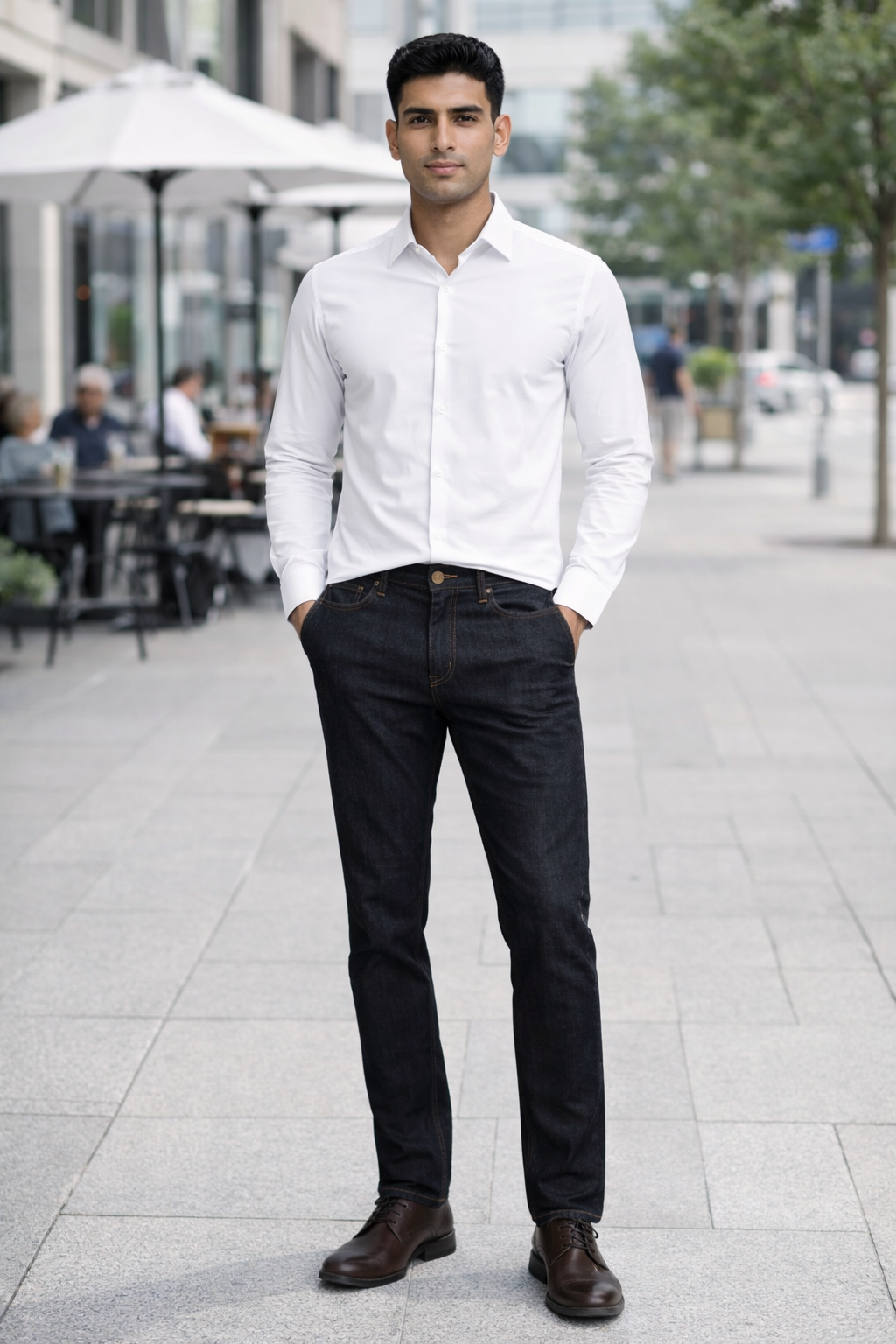 Men’s Black Slim Fit Jeans | Stretchable Denim Casual Pants