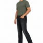 Snapry Men’s Black Straight Jeans — Mid-Rise Stretch Denim